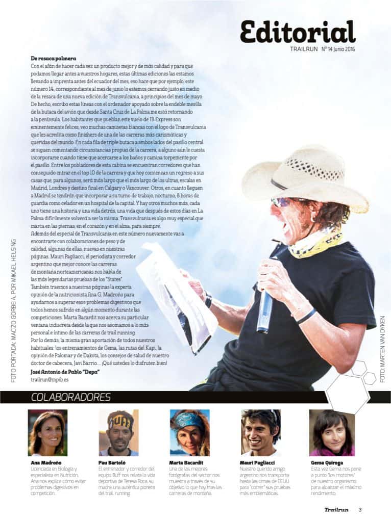 Editorial Revista TrailRun 14